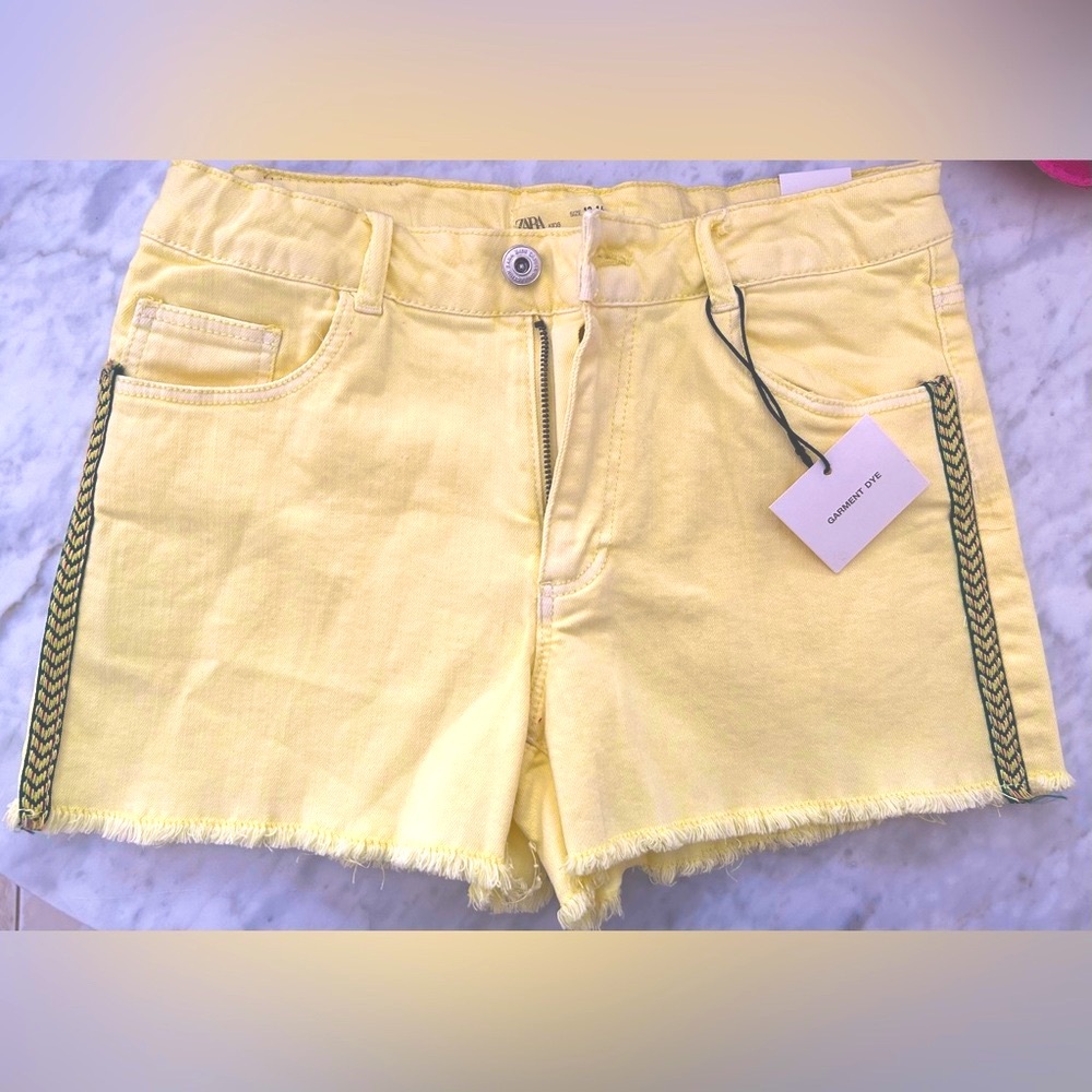 Yellow jeans Shorts brand new with tags